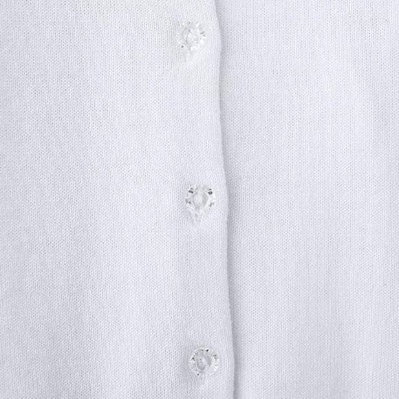 Girls' Cardigans Sweater Cotton School Uniforms Button Solid Long Sleeve - Picture 4 of 4